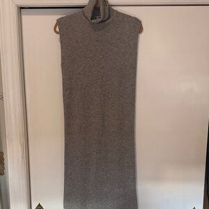 Zoran Light Gray Cashmere Knit Dress